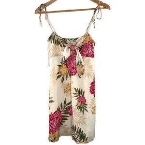 Billabong spagetti tie strap tropical dress